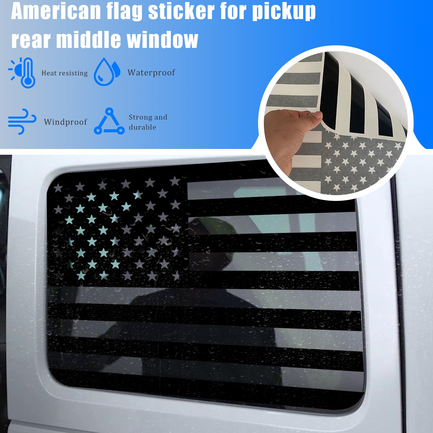 Amazon.co.jp: JDDRY アメリカ国旗ステッカー トラック用、カー 