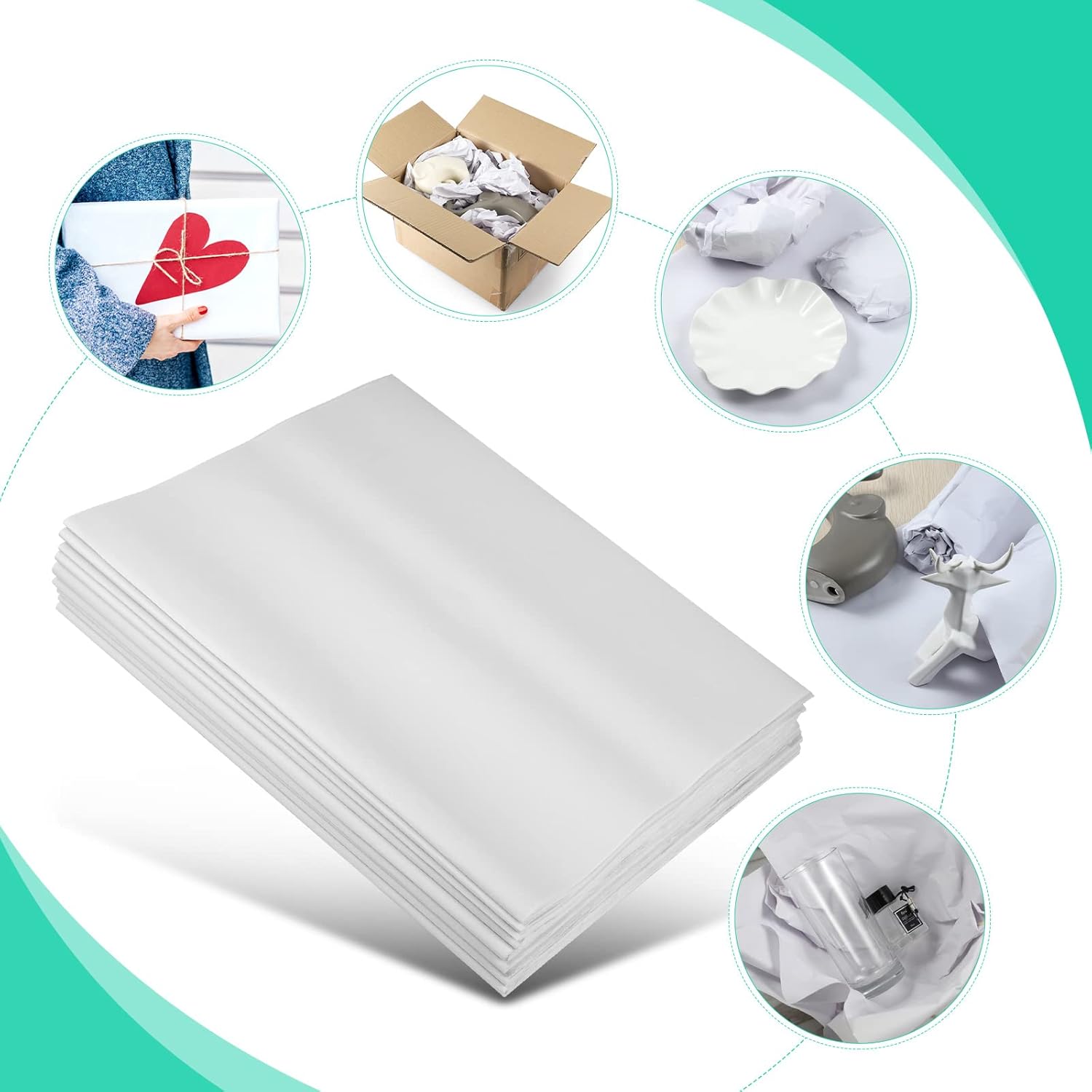 Packing Paper for Moving, 10lb, 320 Sheets of Newsprint Paper, Unprinted Clean Wrapping Paper, Moving Supplies, 17" x 27" : Industrial & Scientific