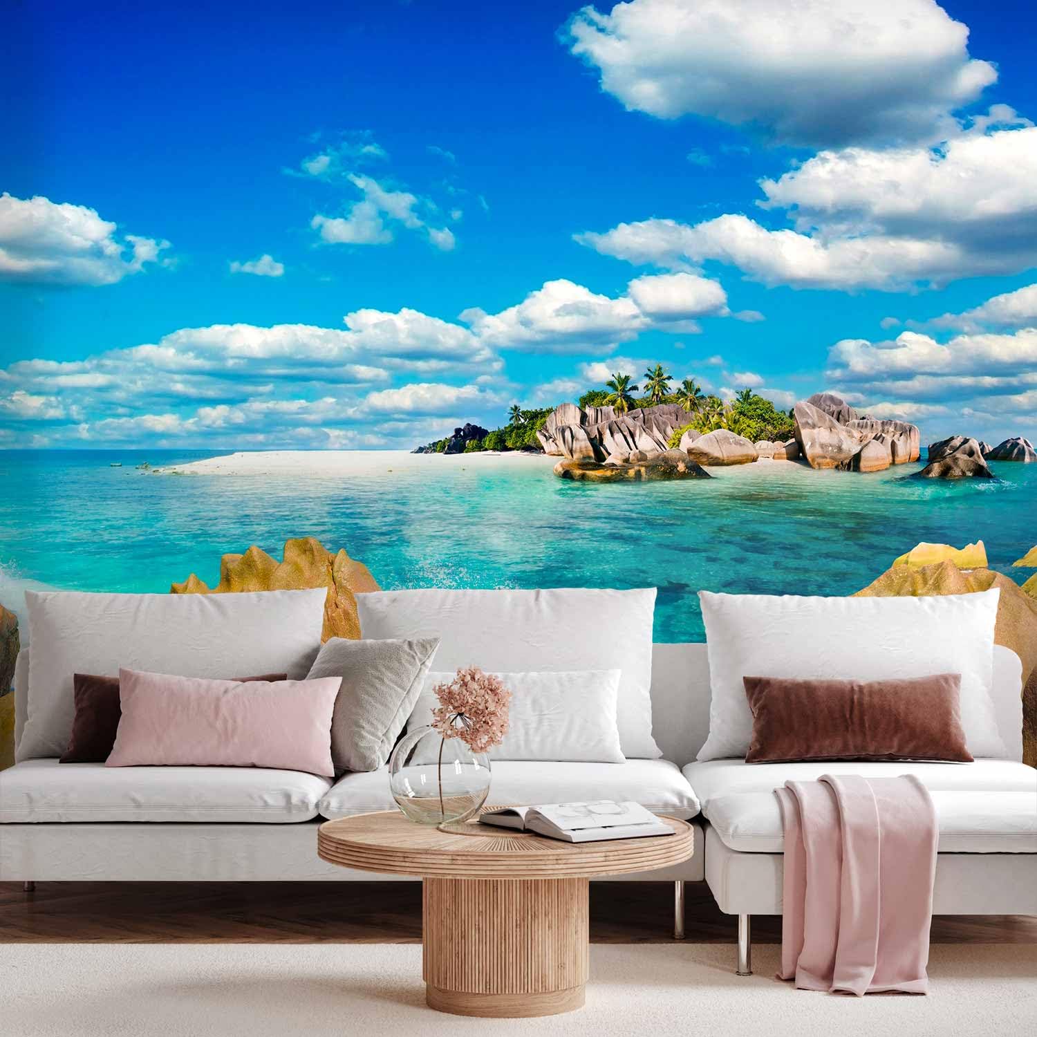 Papier peint murando intissé 400x280 cm Décoration Murale XXL Poster Tableaux Muraux Tapisserie Photo Trompe l'oeil été mer paysage nature c-A-0028-a-a