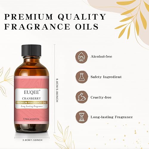 Miniatura 3 de Aceites aromáticos de arándano, aceites esenciales de fragancia prémium de 2.02 onzas líquidas para difusores, jabón de bricolaje, fabricación de