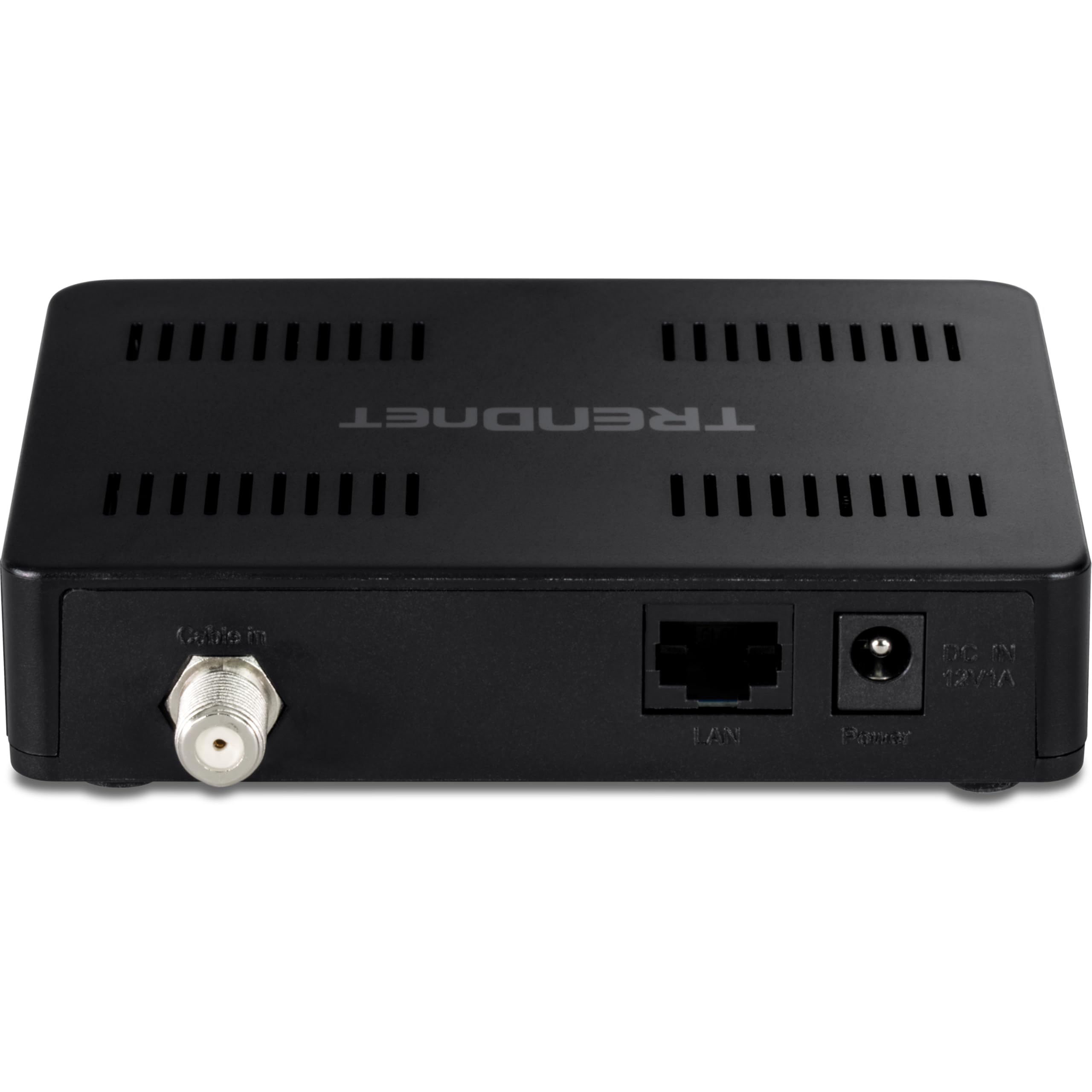 TRENDnet 2,5 Gbit/s Ethernet-Over-Koax-Adapter, TMO-313C, 1 x MoCA-Koaxial-F-Buchse, 1 x 2,5 Gbit/s RJ45-LAN-Port, NDAA- und TAA-konform