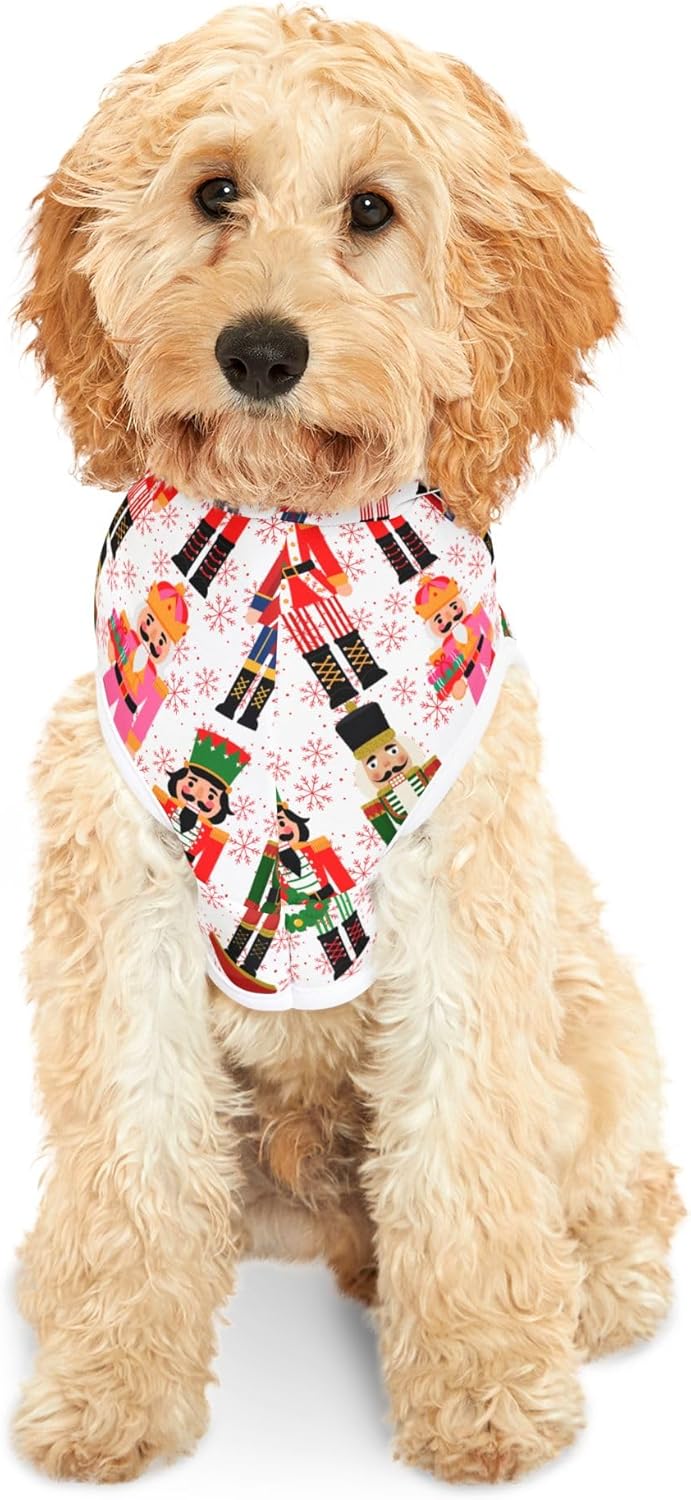 Nutcracker Pattern Pet Hoodie | Christmas Holiday Dog Hoodie