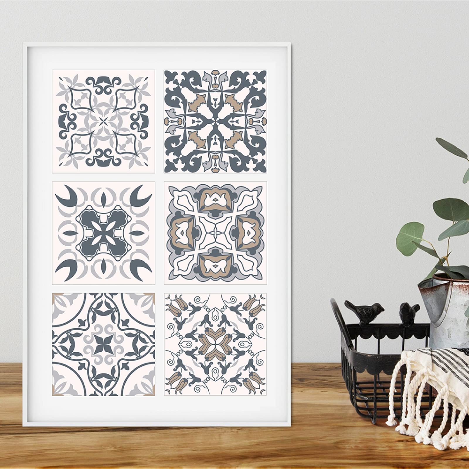 DECHOUS 9 Stück Selbstklebende Fliesenaufkleber Mit Marmor-Muster – 30x10 Cm, Abziehbar & Wiederverwendbar, Für Küche & Bad