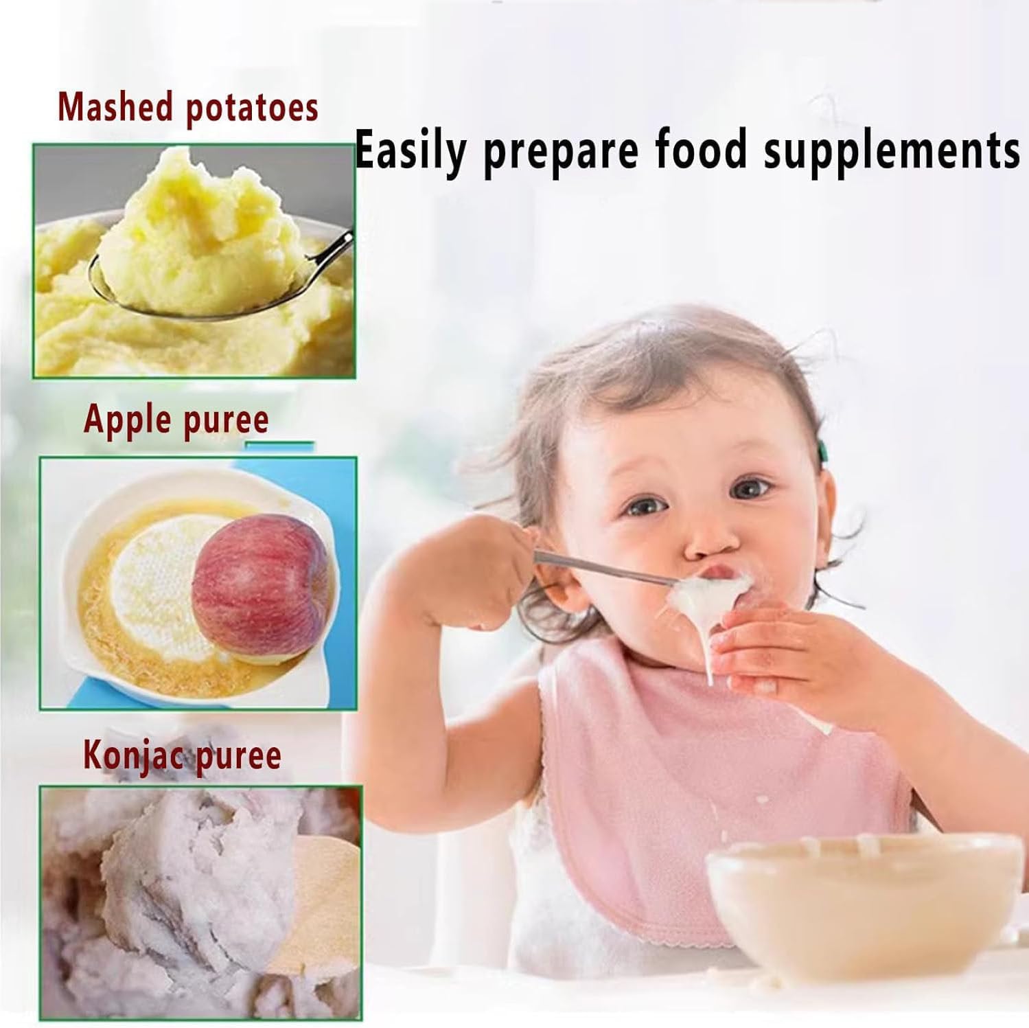 Electric Potato Ricer Masher, Heavy Duty Stainless Steel Potato Masher, Masher and Ricer Kitchen Tool for Mashed Potatoes