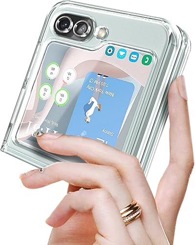 Miniatura 6 de NGB Supremacy Funda para Samsung Galaxy Z Flip 5 (5G 2023) con protector de pantalla de vidrio templado, protector de lente de cámara, cordón de