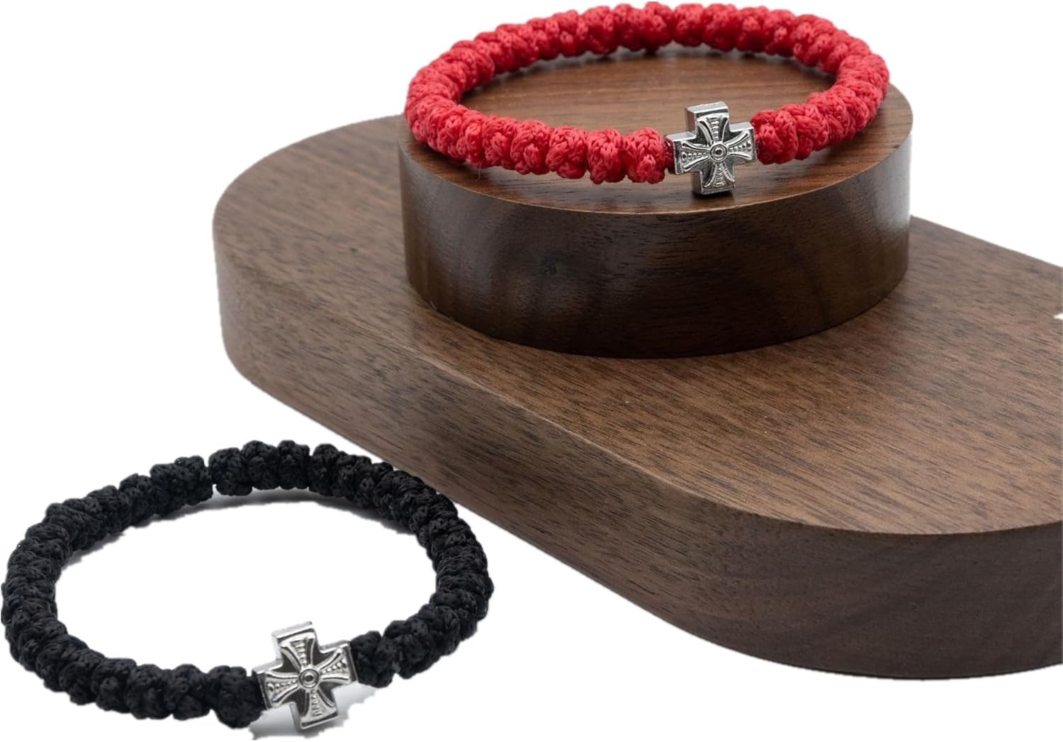 Handwoven Cross rosary Bracelets Rosary For Women Metal Rosary Cross Bracelets Prayer Bracelet Religious Bracelet Red - Image 7