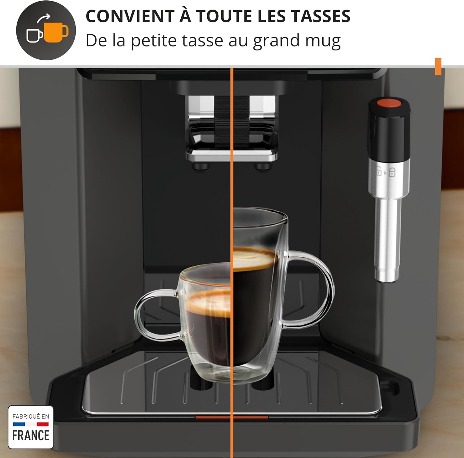 Krups Sensation C50 fits all cups