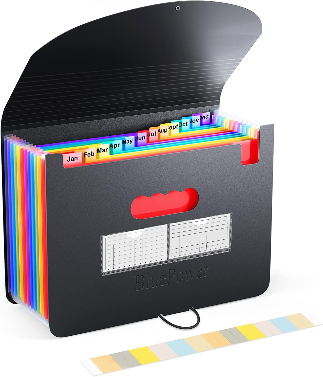 Accordian File Organizer, 12 Pockets Expanding File Folder