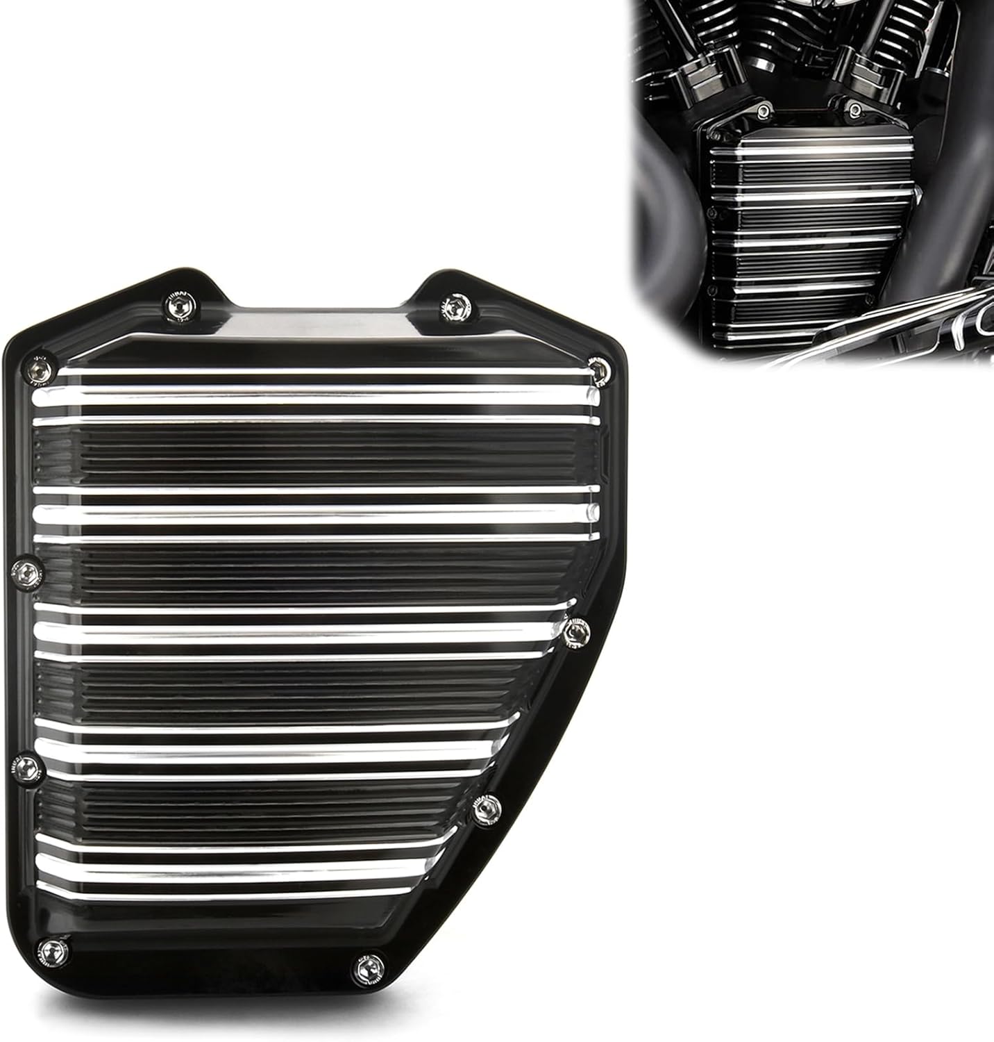Gauge Billet Rocker Box Top Cover for Harley Twin Cam Engine 1999-2016 Road King FLHR Ultra Classic Electra Glide FLHTCU Street Glide FLHX 06-16 CNC Aluminum(Rocker Cover)