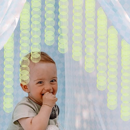 Miniatura 3 de Sewroro 100 unidades de conchas redondas de Capiz de mar, conchas de Capiz, conchas de viento planas de mejillón, moneda con agujeros dobles para