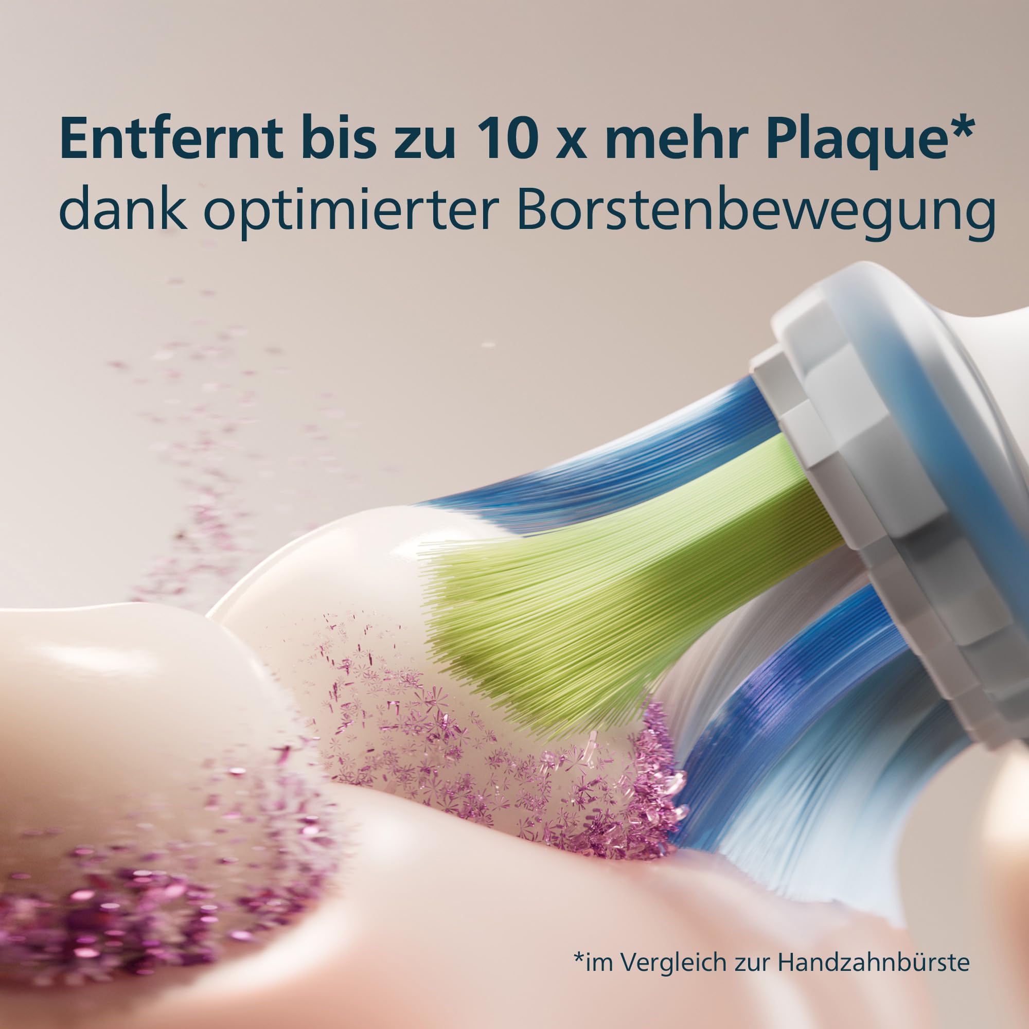 Philips Sonicare C3 Premium Plaque Defense, Original Ersatzbürstenköpfe, Weiß, 4er-Pack, HX9044/87 - 3