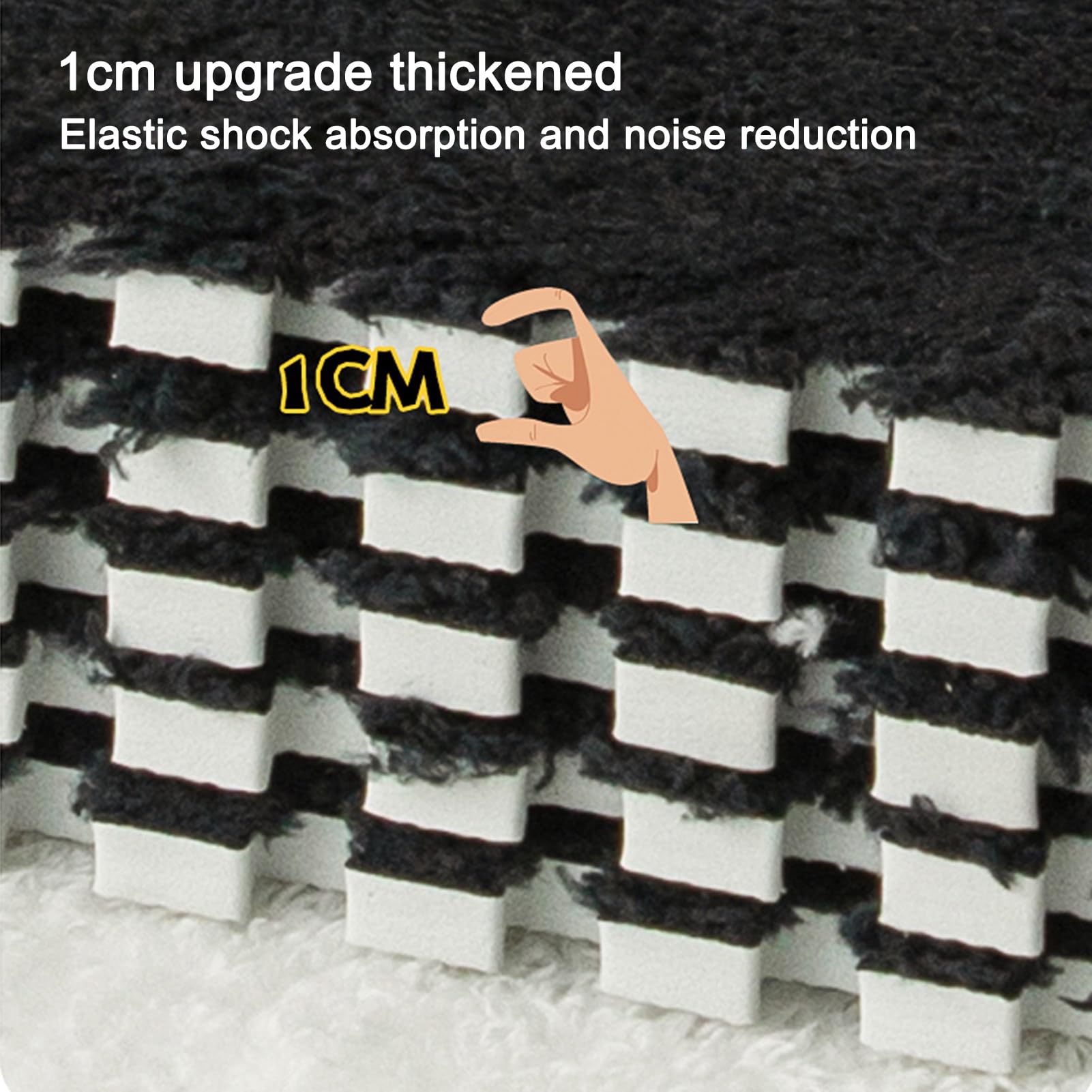 10 Piastrelle Moquette Ad Incastro - In Schiuma EVA, 30x30x1 Cm, Morbide E Isolanti, Per Casa E Giochi - Foto 9