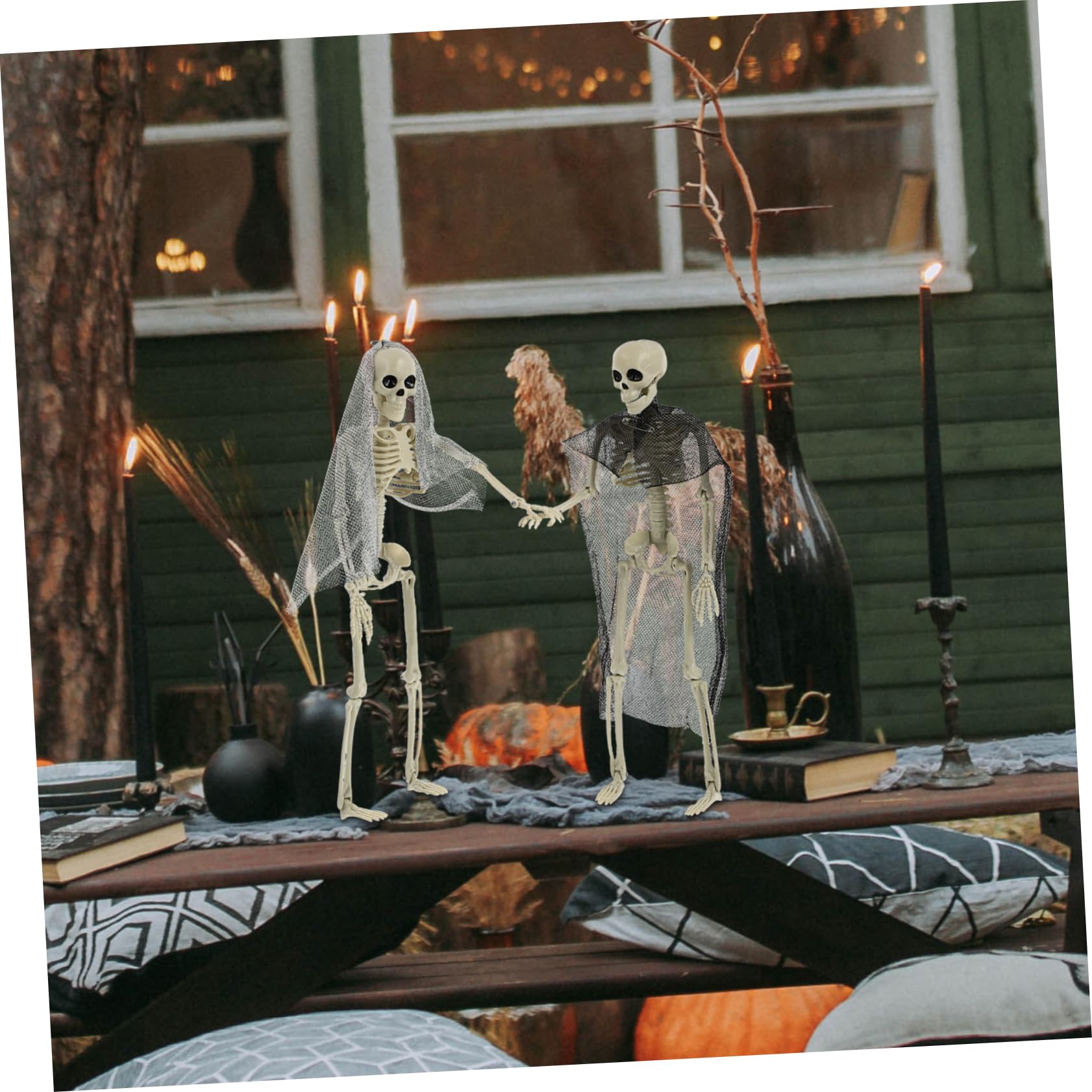 Mipcase 4pezzi Decorazioni Scheletro Halloween Per Matrimonio e Scheletri Per Festeggiamenti Spaventosi Accessori Per Halloween Inquietante e