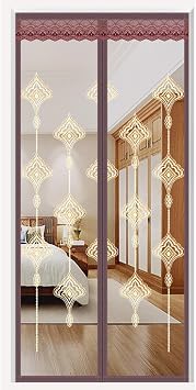 Magnetic Screen Door Mesh with Magnets 35x74in, Mesh Screen Door with Magnets for Garage, Screen for Door with Magnets, for Sliding Door, Front Door, Single Door and Patio Door