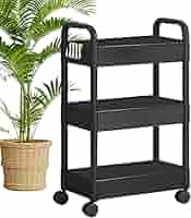 Pasbuteiy 3-stöckiger Rollwagen - Mobiler Aufbewahrungsorganizer Für Haushalt & Büro