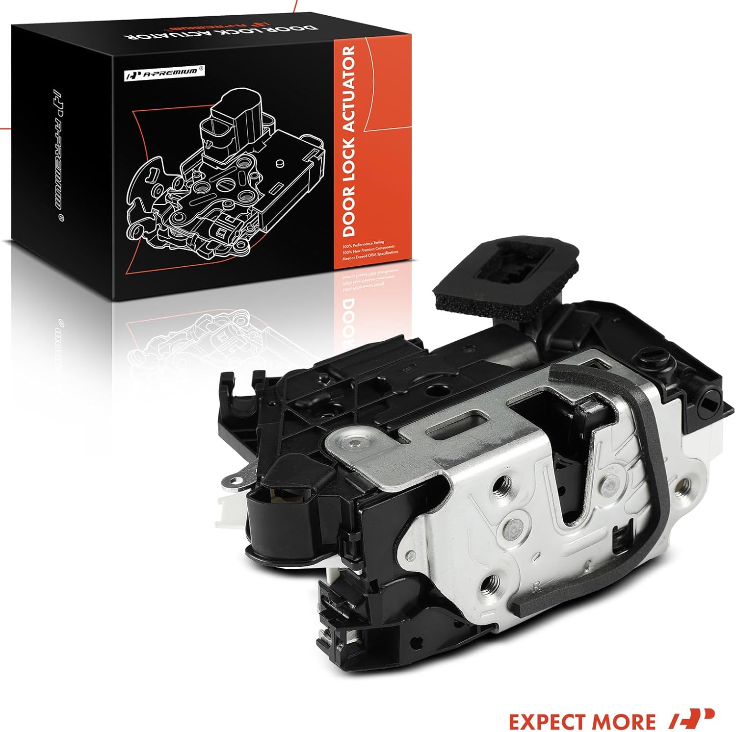 A-Premium Rear Right Passenger Side Door Lock Actuator Compatible with Volkswagen Passat, Jetta, Atlas, Golf, GTI, Golf R, Golf Alltrack, Golf SportWagen, e-Golf