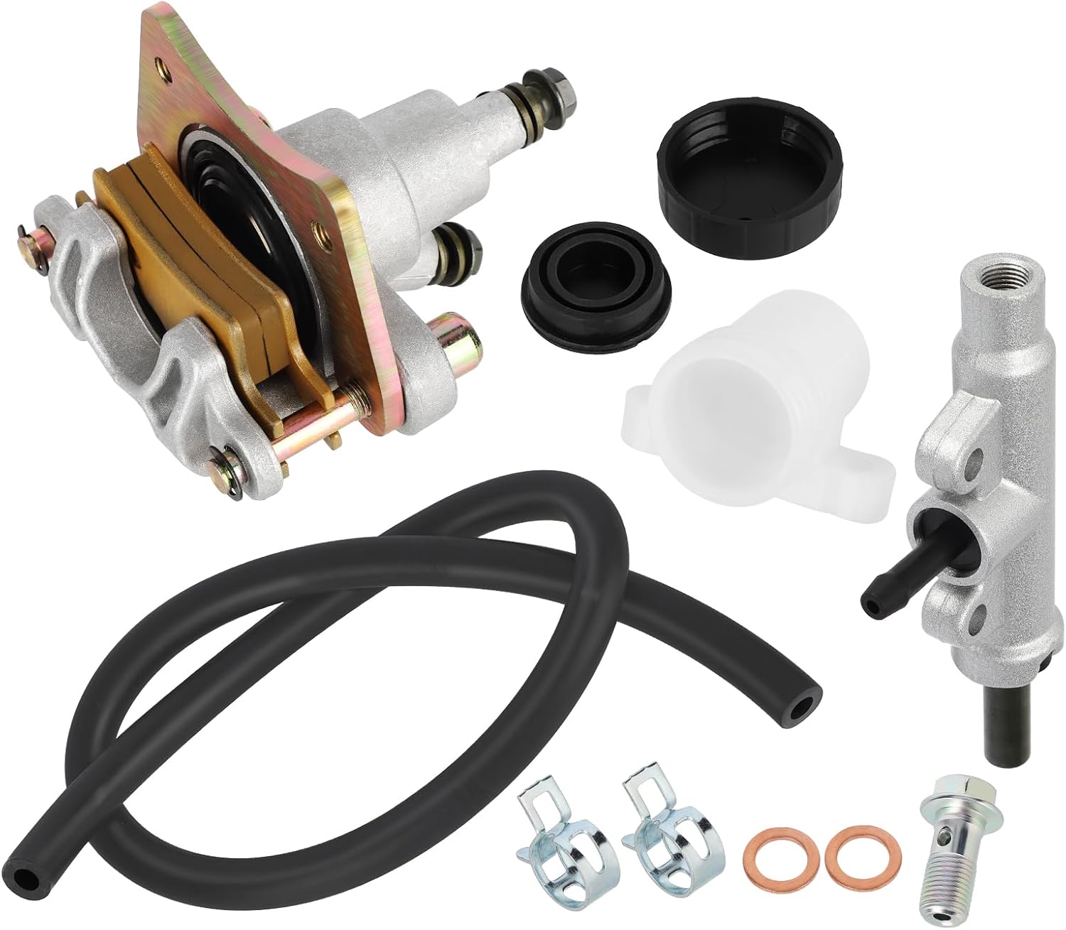 M MATI Rear Brake Caliper & Master Cylinder for Polaris Sportsman 800 2008 2009 1911075 1911274