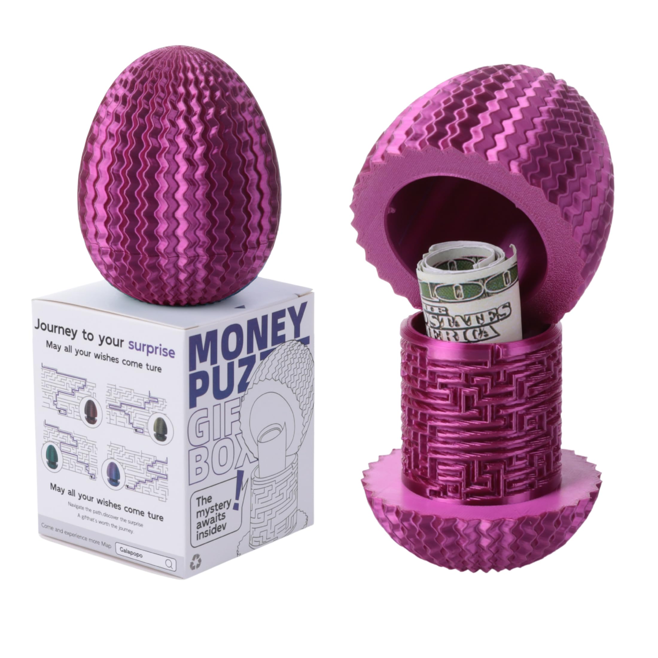 Amazon.com: Maze Egg Money Puzzle Gift Box: Available in 4 Unique