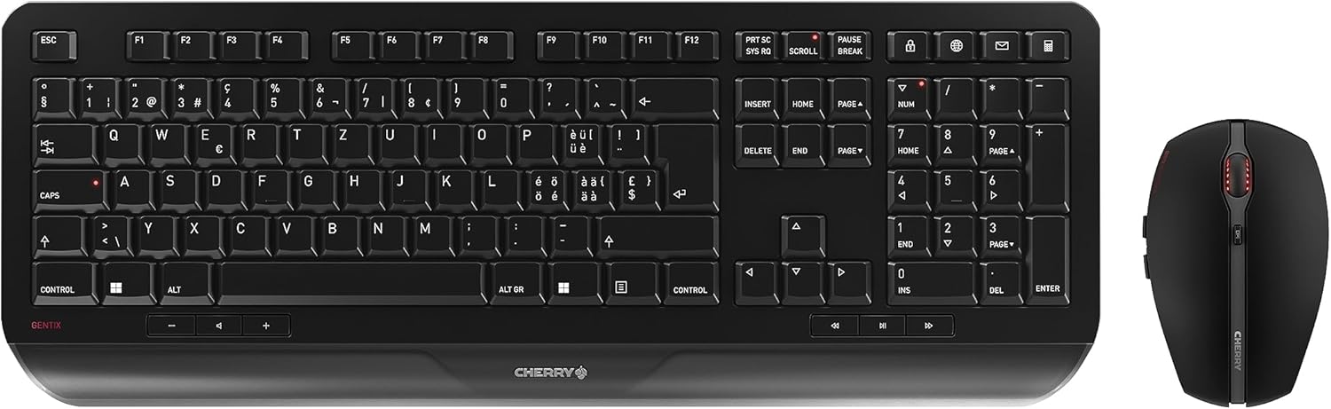 Cherry JD-7000CH-2 Keyboard RF Wireless Black JD-7000CH-2, W125866313 (Wireless Black JD-7000CH-2, Standard, RF Wireless, Black, Mouse Included)