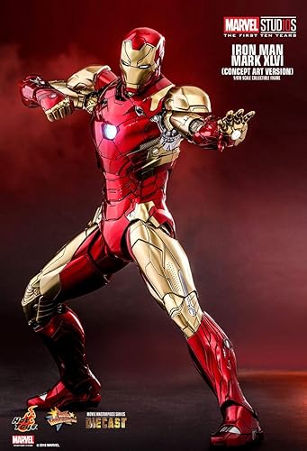 Miniatura 6 de Hot Toys Iron Man Mark XLVI Diecast (Concept Art Version) (MMS489-D25) Marvel Studios: Los primeros diez años figura coleccionable a escala 1/6
