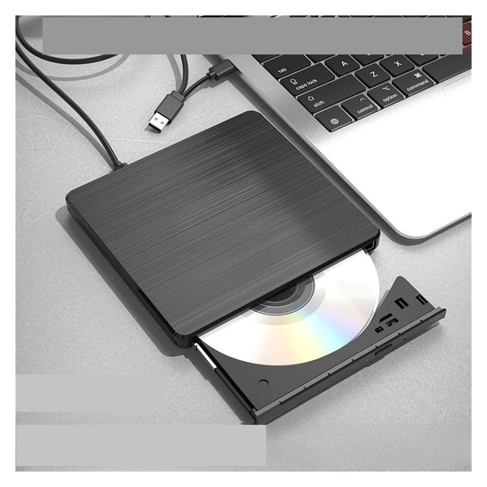 Mobilny Napęd Optyczny Nagrywarka DVD Do Komputera PC Zewnętrzny USB3.0/3.1 Wyczyść Proces Odtwarzania(Blu-ray External Optical Drive)