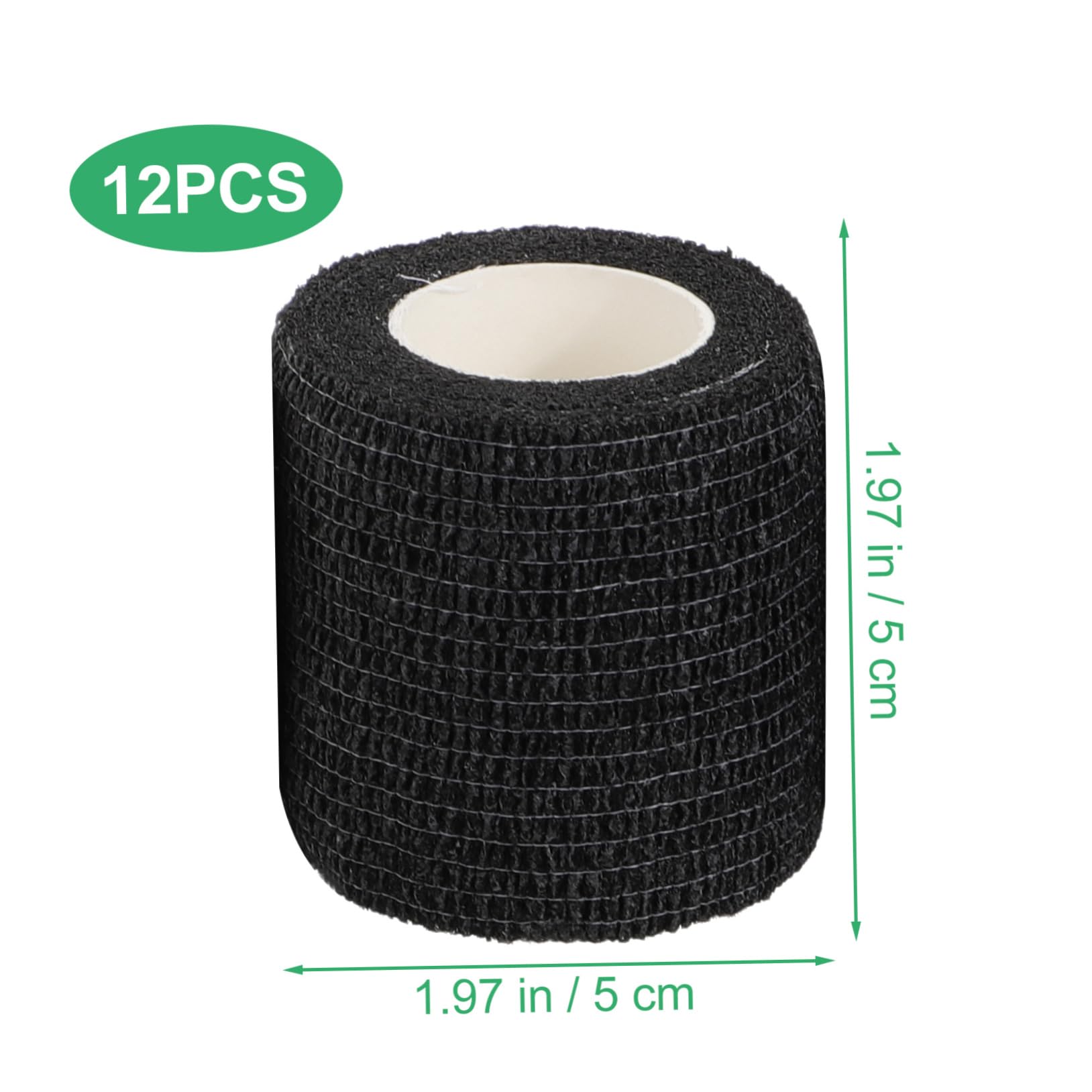 Milisten Elastic Bandage Rolls 5cm x 4.5m 12 Pack Machine Supplies Sports Tape Elbow Band Handle Grip Tape