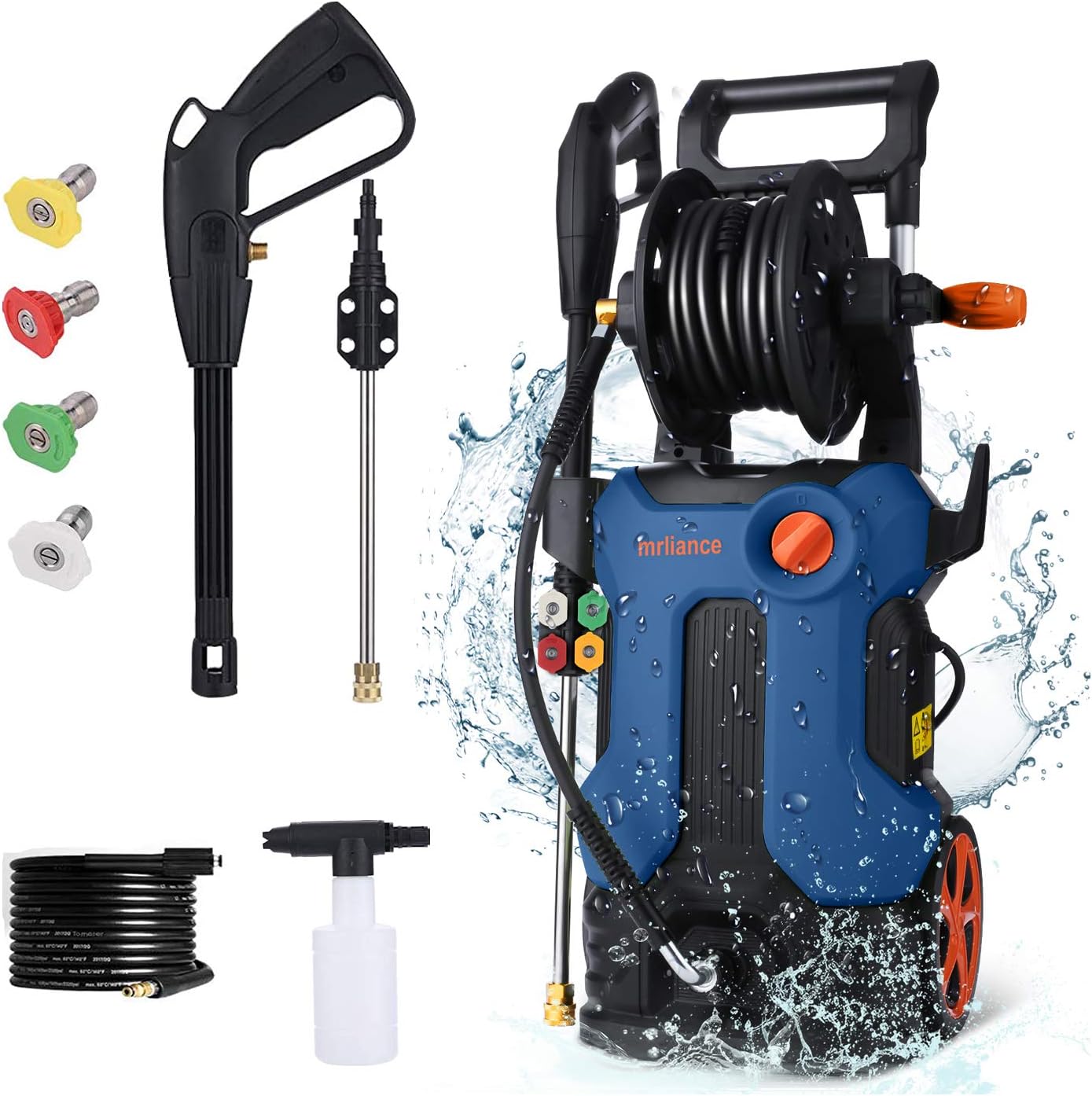 Weekly Top Sale mrliance Electric Pressure Washer Max 2300 PSI 2.11 GPM, 1800W Electric Water Pressure Washer Professional Car Washer Cleaner Machine with Brass Hose Connector for Home Car Driveway Patio Clean-Blue Amazon Crazy 🔥 Deals mrliance Electric Pressure Washer Max 2300 PSI 2.11 GPM, 1800W Electric Water Pressure Washer Professional Car Washer Cleaner Machine with Brass Hose Connector for Home Car Driveway Patio Clean-Blue
