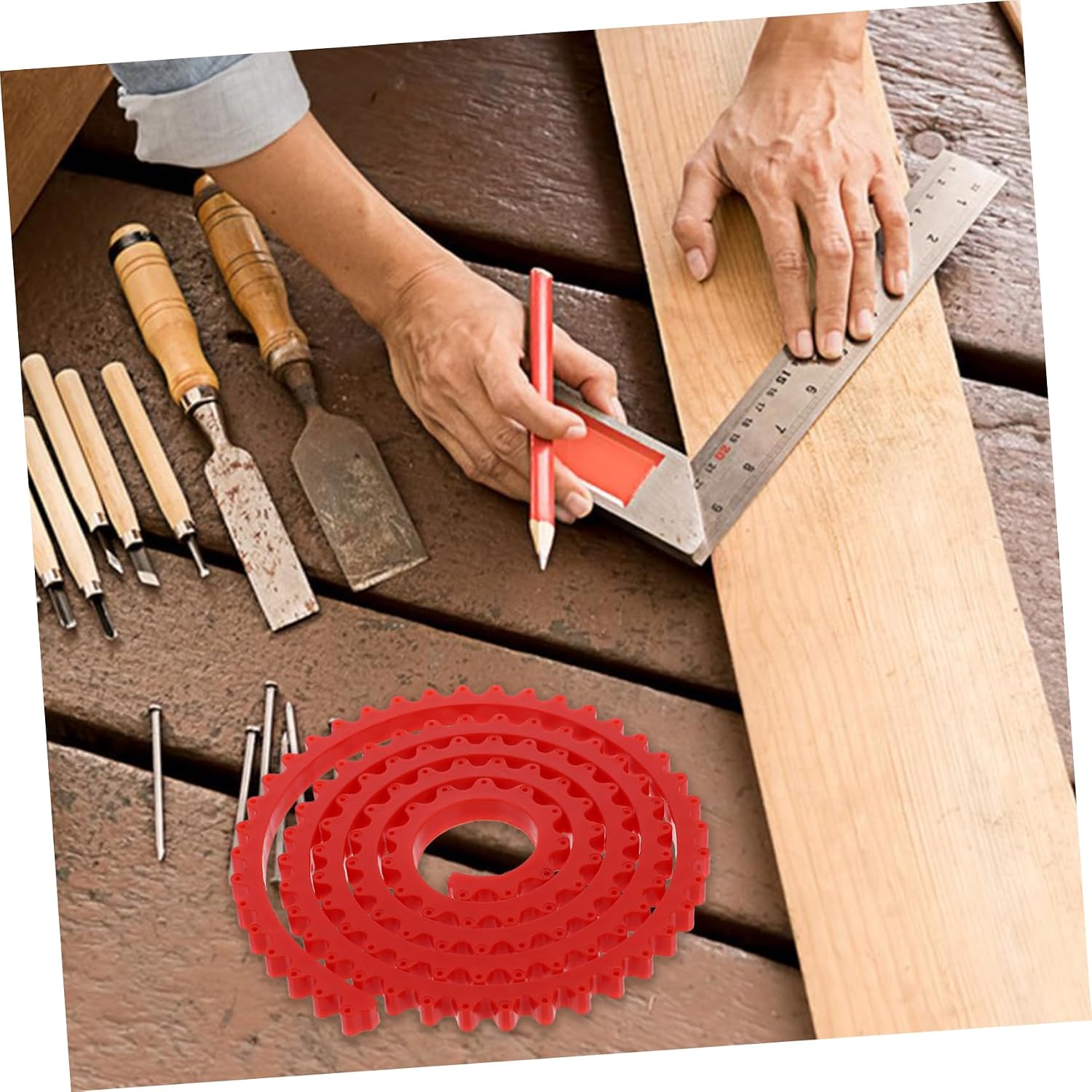 Woodworking Profiling Strip for Shape Transfer Flexible Curve Template Tool