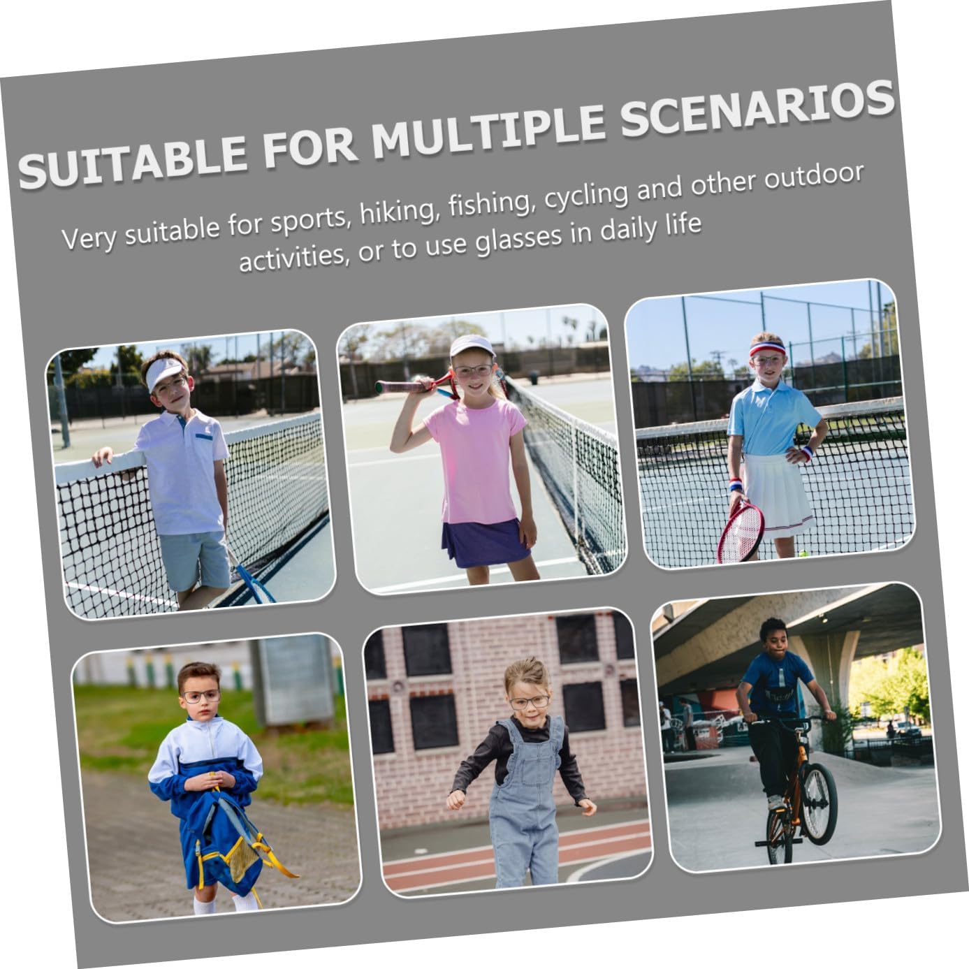 10pcs Silicone Skid Eyeglasses Retainers Safety Glasses Strap Adjustable Glasses Ropes for Sports Reading Swimming Goggles