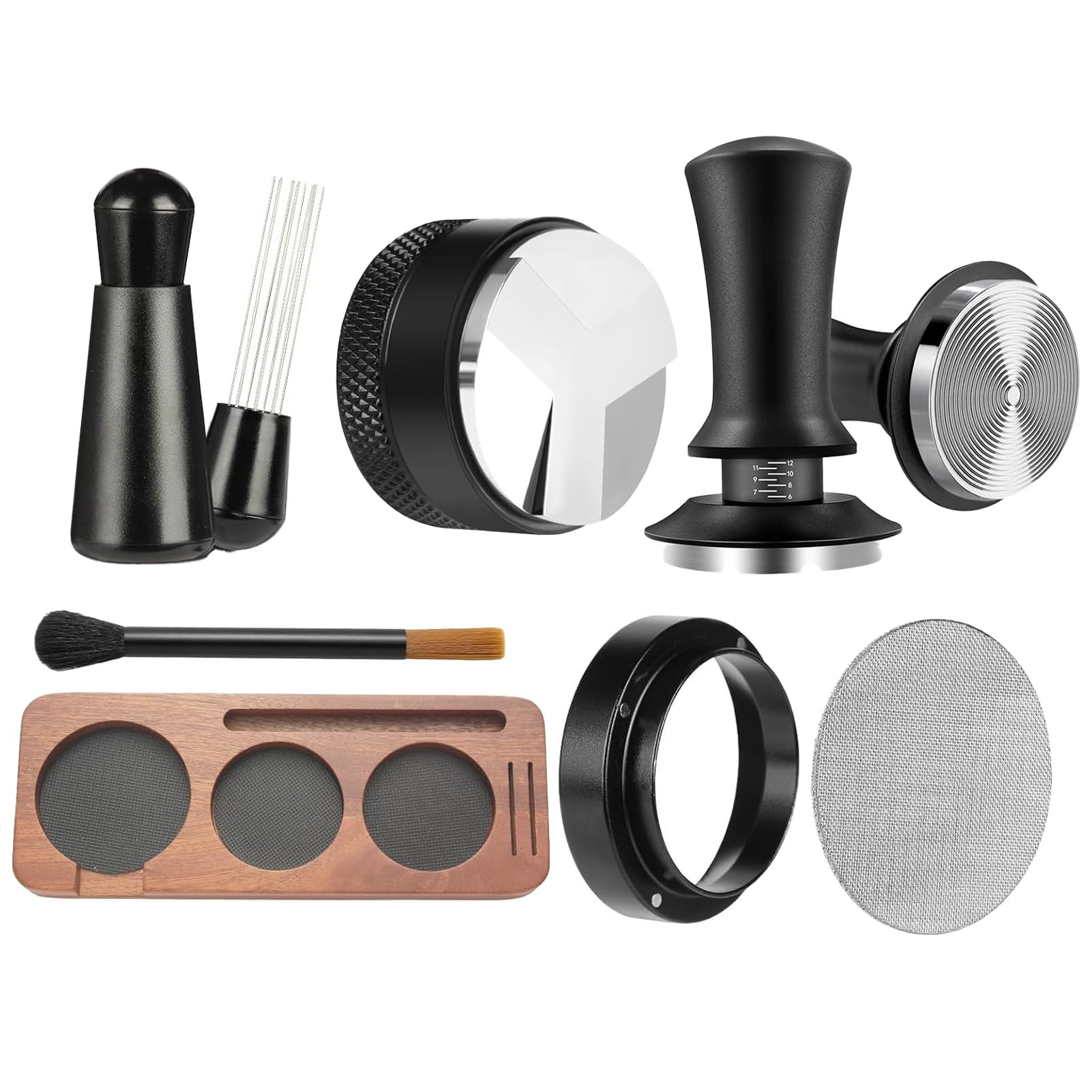 Set Per Tamper Da Caffè Espresso, Distributore per Caffè da Cucina, Stazione per Pressacaffè, Adatto A Sala Da Pranzo Bar Camera Cucina Negozio Appartamento Caffetteria Casa