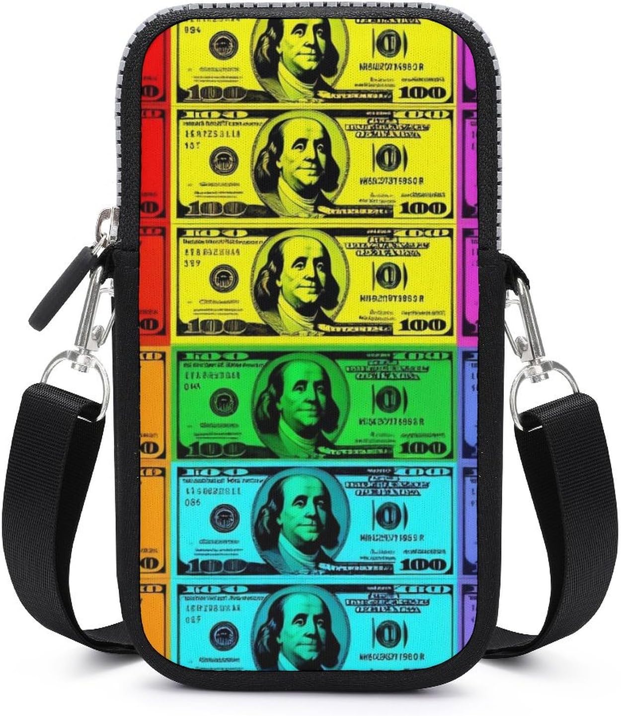Stylish Crossbody Phone Bag Compact Travel Purse Holder With Adjustable Strap