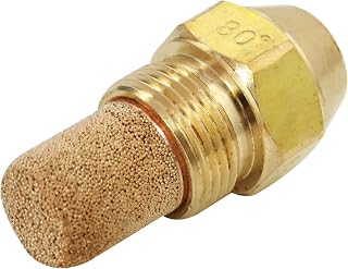 GRABOTE Update Solid Spray Nozzle Replacement Spray Brass Oil Fuel Burner Nozzle 80 Degree(0.85-80 B)