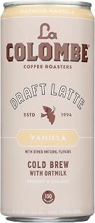 La Colombe Vanilla Oat Milk Draft Latte | Dairy-Free Plant-Based Cold Brew Coffee, Frothy 9oz Can