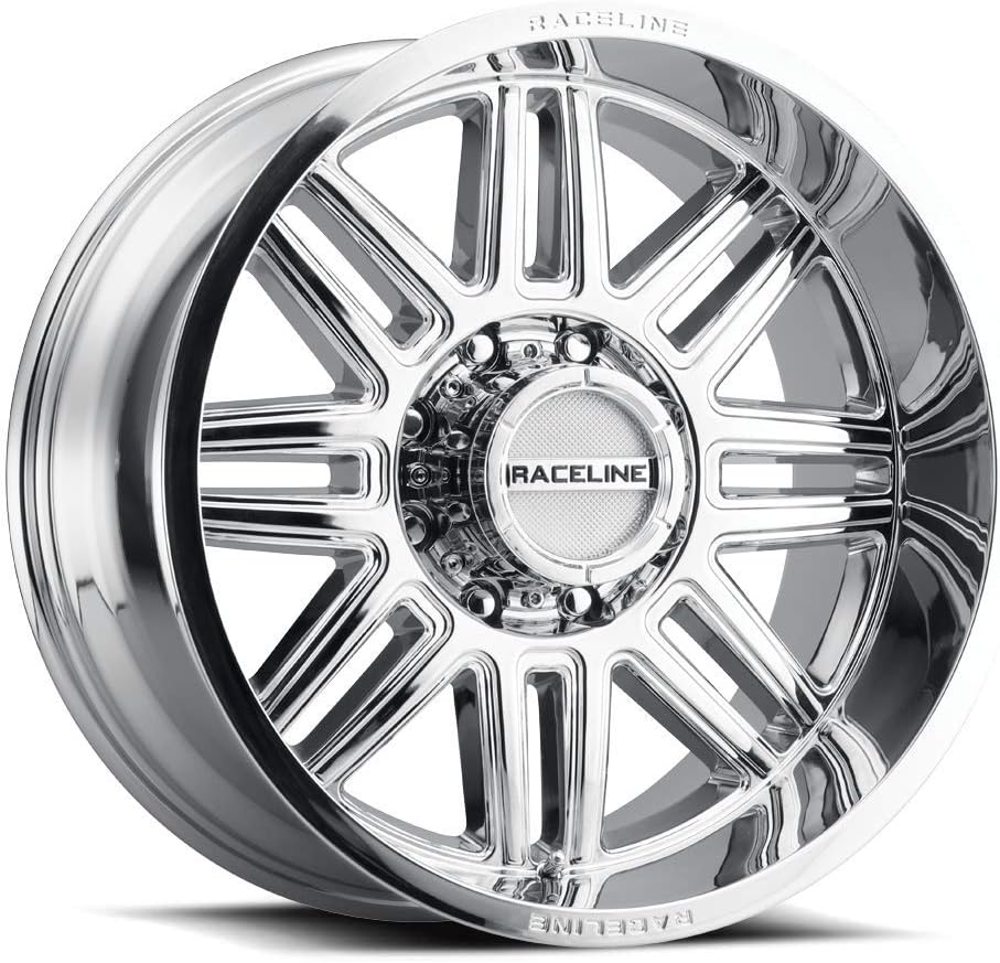 Raceline Wheels 948C SPLIT Wheel Chrome 18X9"6X139.7 Bolt Pattern -12mm Offset/(4.5"B/S) Split Spoke Aluminum Passenger Car Wheels, Full Size Replacement Chrome Car Rims