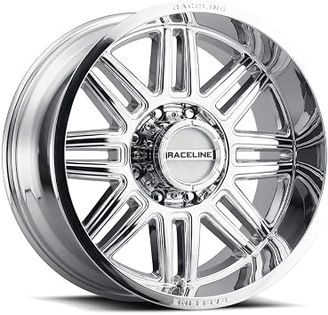 Raceline Wheels 948C SPLIT Wheel Chrome 16X85X127 Bolt Pattern 0mm Offset/(4.5B/S) Split Spoke Aluminum Passenger Car Wheels, Full Size Replacement Chrome Car Rims