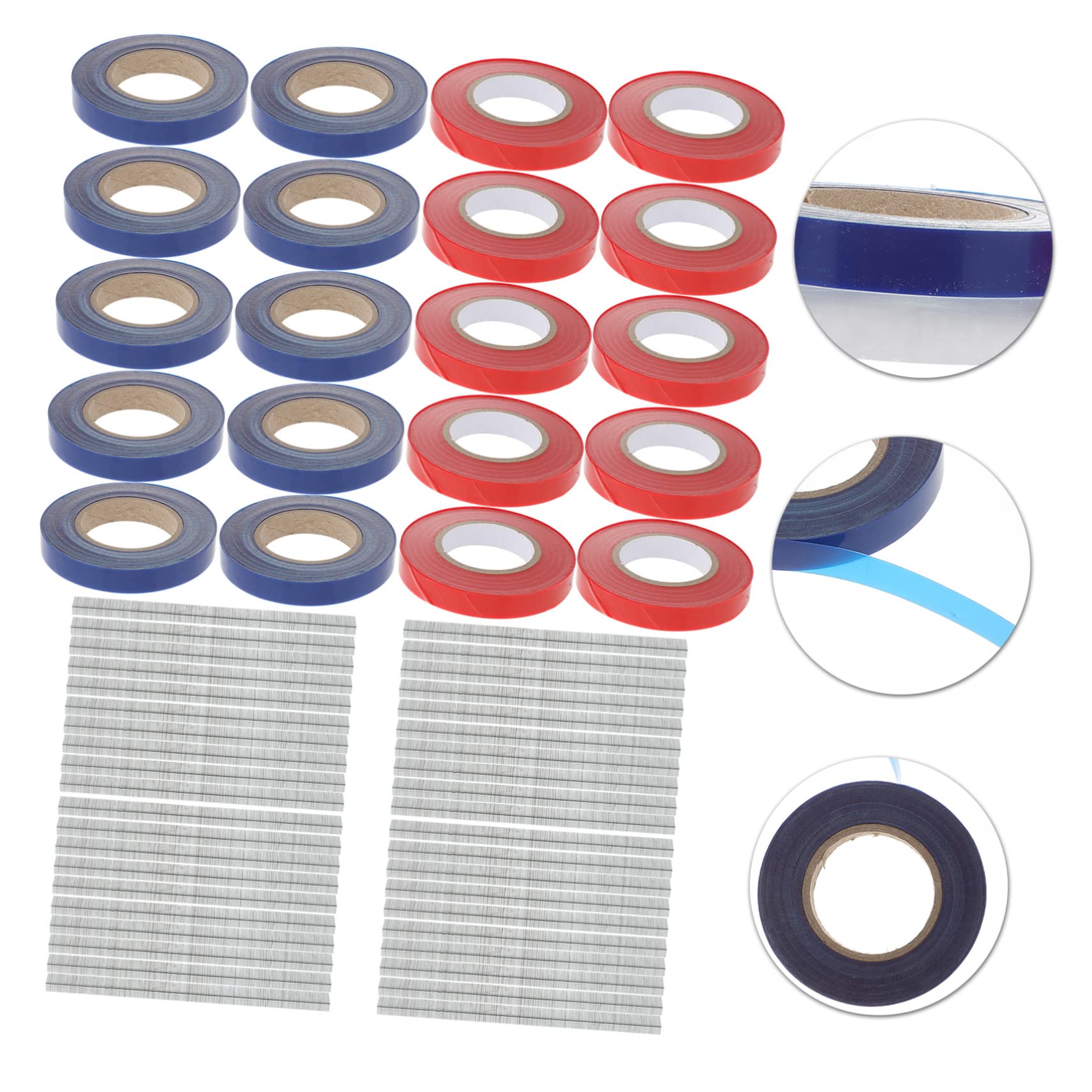 VANZACK 20rollen Gartenbinder Für Pflanzen Wiederverwendbares PVC-Band Astbänder Pflanzenbinder Zum Fixieren Von Ranken Und Ästen Dehnbar Und Witterungsbeständig