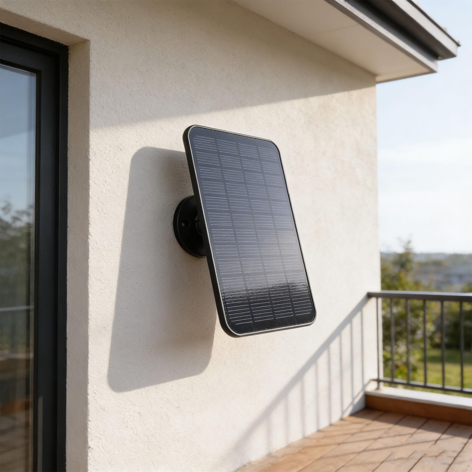 5 Stück Sun Panel Energieversorgung mit 2000mAh Akku für Überwachungskameras Wasserdicht und Verstellbare Halterung Scintillate Kamera Dauerleistung