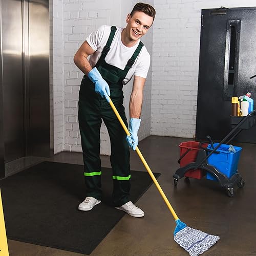 Miniatura 6 de Nuogo 10 piezas de repuesto de cabezal de trapeador comercial, limpieza de piso, húmedo, resistente, repuestos de trapeador comercial para limpieza