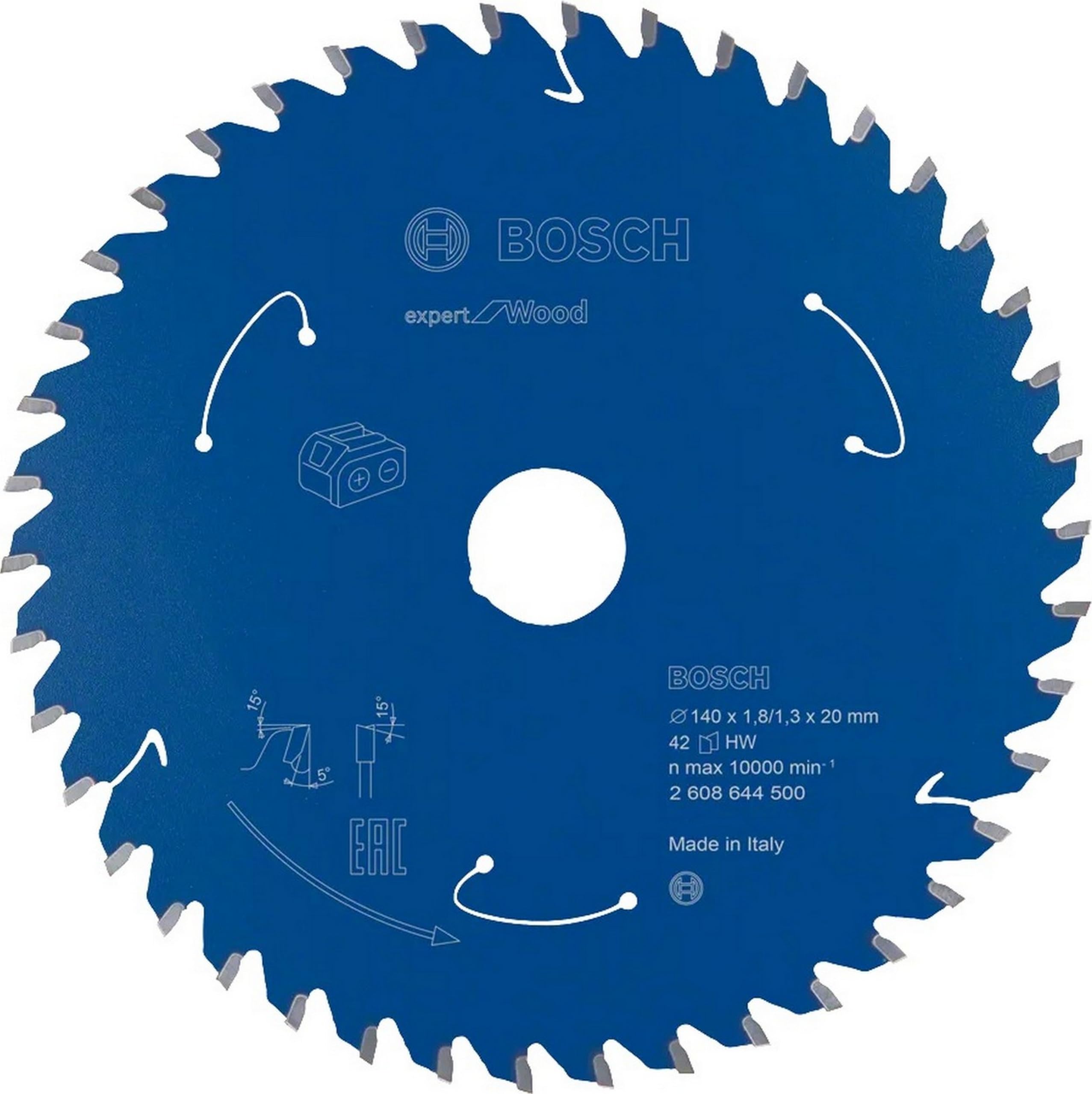 Bosch Blue Professional Circular Saw Blade Expert (For Wood, 140 X 20 X 1.8 Mm, 42 Teeth; Accessories: Cordless Circular Saw)