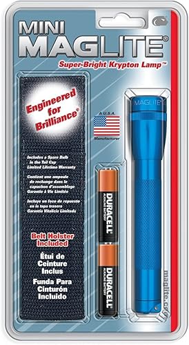 Mag Instrument, Inc. - Funda de linterna AA azul SM2A11H "Mini-Maglite" de aluminio