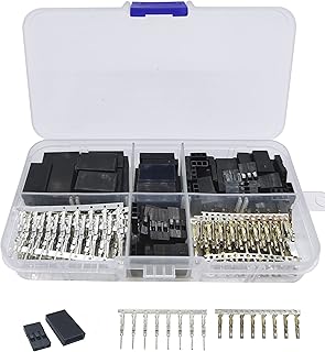 VICRAZZE 32 Sets Servo Plug Male Female Connector Crimp Pin Kit Compatible Futaba for Hitec Spektrum RC