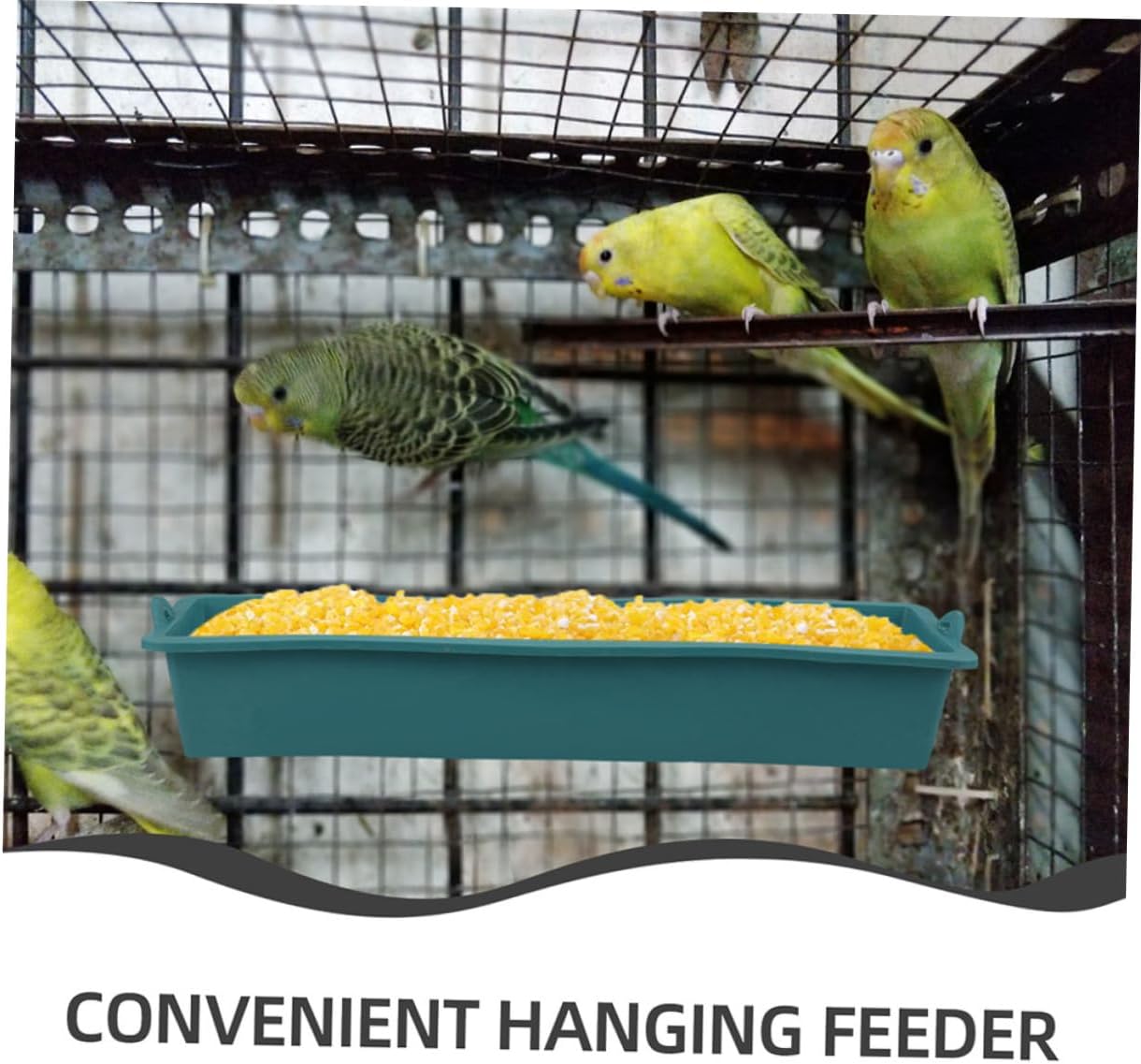 BESTonZON 4pcs Livestock Feeding Troughs for Chickens Ducks and Goats Plastic Pet Feeders for Mixed Farming Easy to Reduces Waste Hanging Design