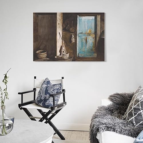 Miniatura 5 de Álvaro y Christina por Andrew Wyeth - Póster de arte de pared, lienzo con pergaminos, pintura, imagen, decoración de la sala de estar, enmarcadasin