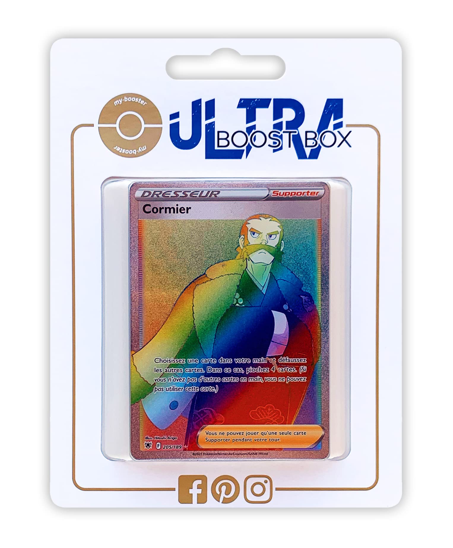 Cormier (Kamado) 205/189 Shiny Rainbow trainer - Ultraboost X Epée et  Bouclier 10 Astres Radieux
