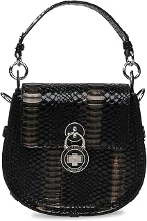 Steve Madden womens Steve Madden AUBREEW Saddle Bag, Black, One Size US