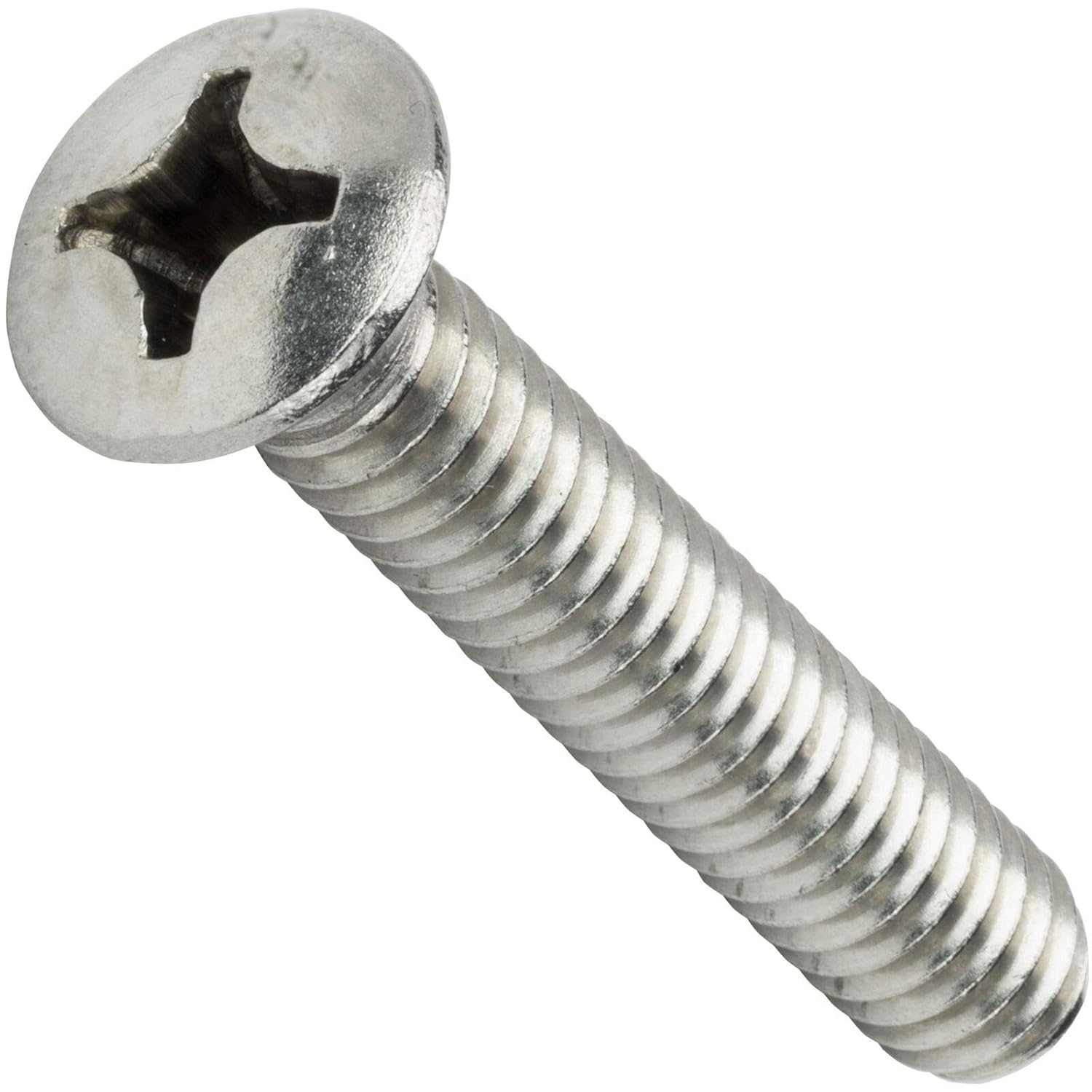 10-24 x 1-3/4'' Phillips Oval Head Machine Screws Stainless Steel 18-8 Qty 50