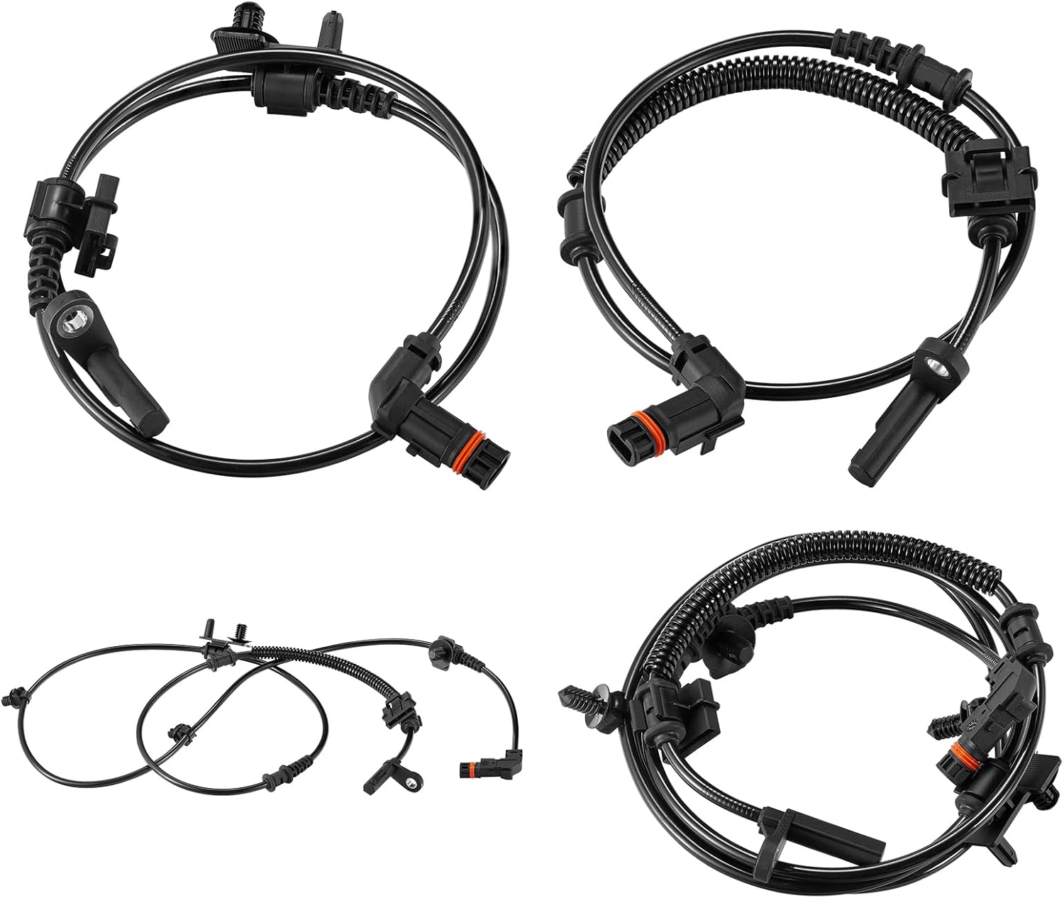 SPEEDWOW 4Pcs ABS Wheel Speed Sensor Front Rear Left Right Compatible with 2005-2010 300 2008-2010 Dodge Challenger 2006-2010 Dodge Charger 2005-2008 Dodge Magnum ALS1931 ALS1936