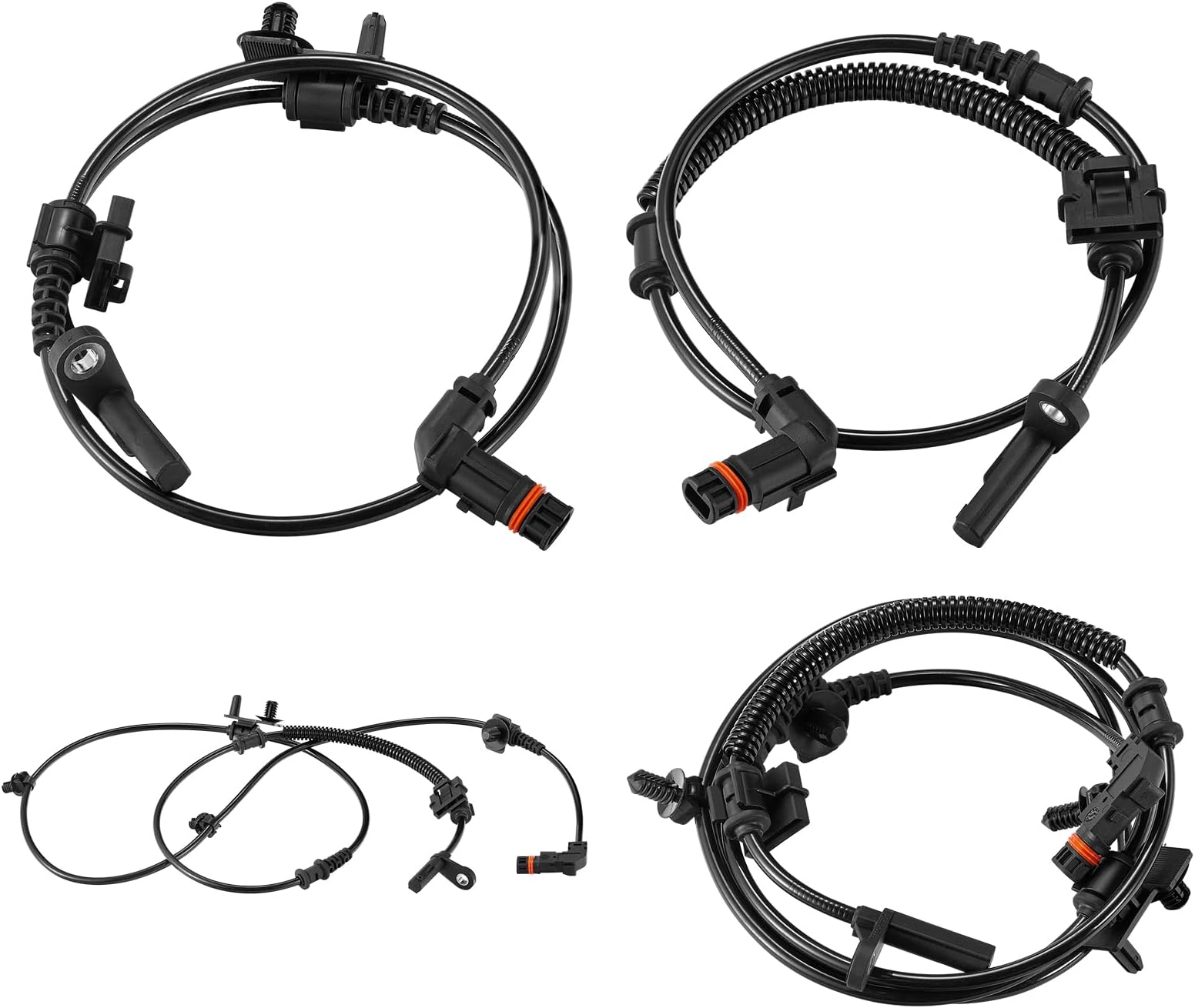 SPEEDWOW 4Pcs ABS Wheel Speed Sensor Front Rear Left Right Compatible with 2005-2010 300 2008-2010 Dodge Challenger 2006-2010 Dodge Charger 2005-2008 Dodge Magnum ALS1931 ALS1936