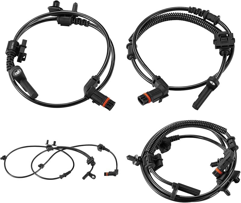 Sensor de velocidade da roda ABS SPEEDWOW dianteiro e traseiro para Chrysler 300, Dodge Challenger, Charger e Magnum – 4 unidades
