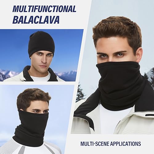 Miniatura 6 de SUNMECI - Polaina calentadora para esquí, bufanda a prueba de viento, máscara facial para clima frío